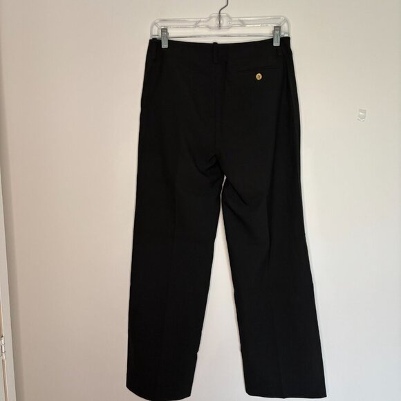 LAUREN RALPH LAUREN Petite 4P Black Trouser Stretch Workwear Career Wide Leg - Picture 3 of 6